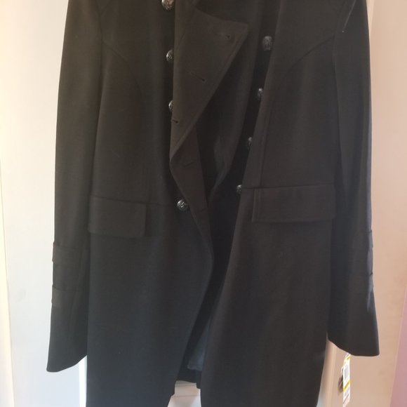 Black INC Military Style Coat New with Tags - Picture 3 of 7